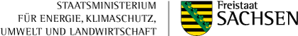 Logo Staatsministerium für Energie, Kliemaschutz, Umwelt und Landwirtschaft Sachsen